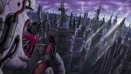 Amegakure, the Hidden Rain Village (Image Source: Studio Pierrot)